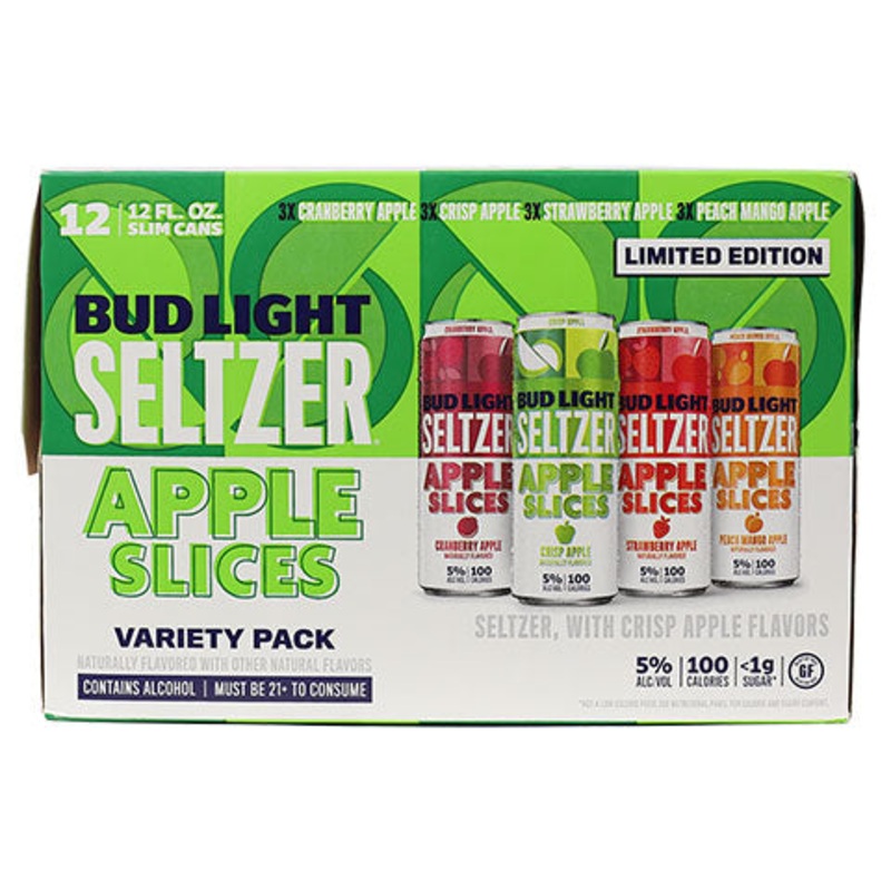 Bud Light Seltzer Apple Slices Variety Pack 12OZ SINGLE CAN