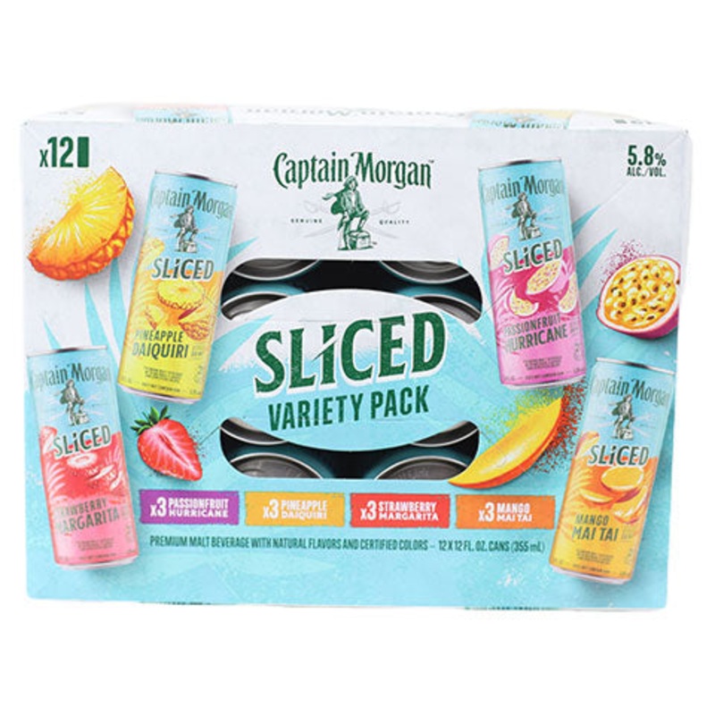 Captain Morgan Sliced Variety 12-Pack 12PK 12OZ CAN