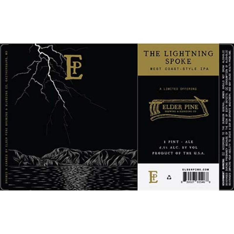 Elder Pine The Lightning Spoke West Coast IPA 16OZ SINGLE CAN