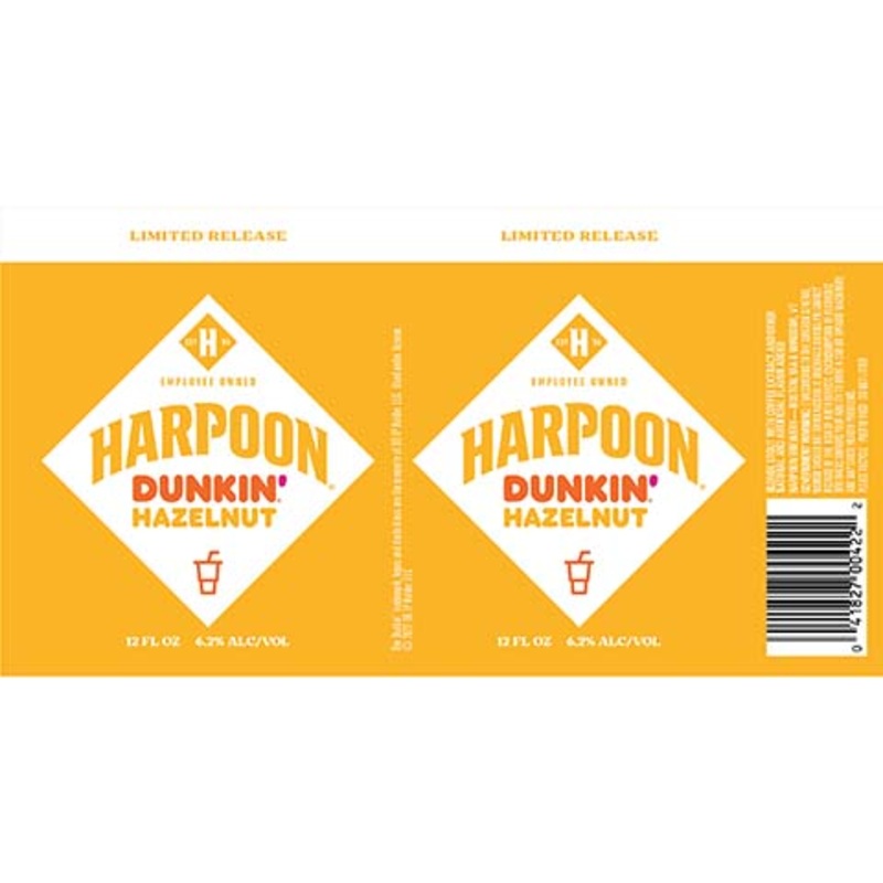 Harpoon Dunkin' Hazelnut Blonde Stout 12OZ SINGLE CAN