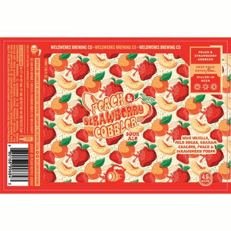 Weldwerks Peach & Strawberry Cobbler Sour 16OZ SINGLE CAN