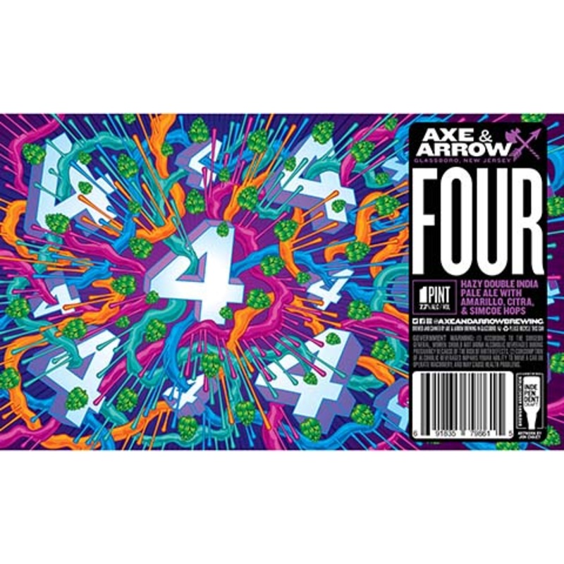 Axe & Arrow Four Hazy DIPA 16OZ SINGLE CAN