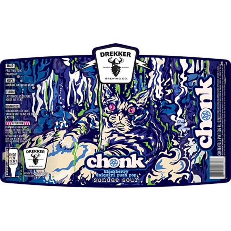 Drekker Chonk Blackberry Daiquiri Push Pop Sour 16OZ SINGLE CAN