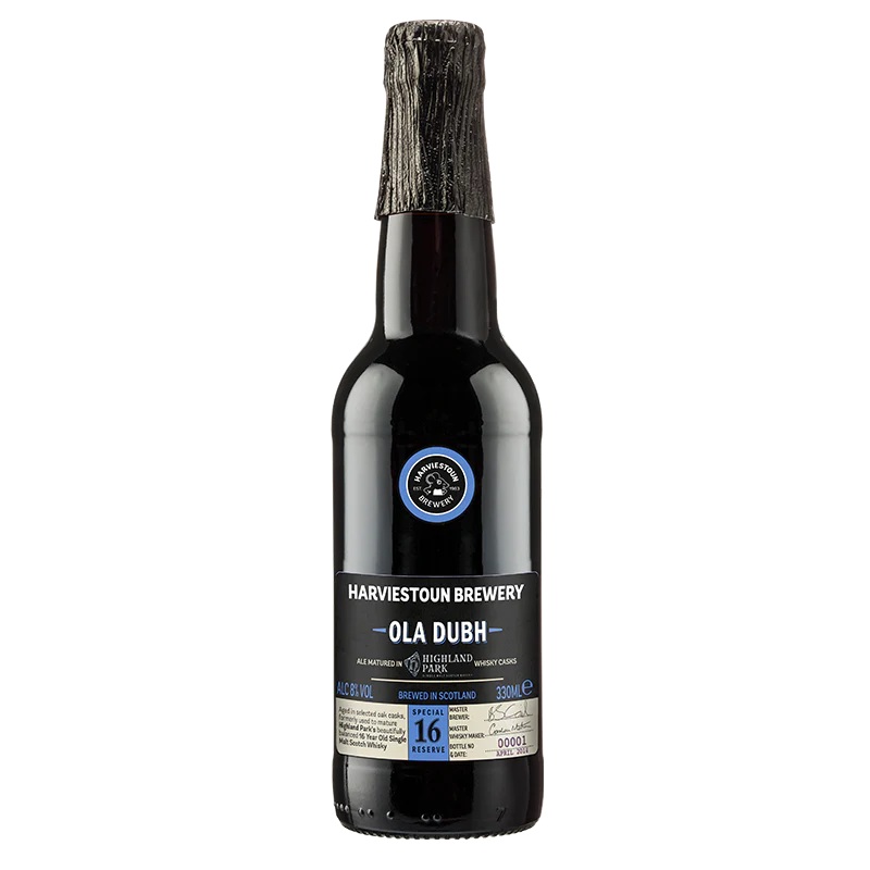 HARVIESTOUN OLA DUBH 16YR BARREL AGED BEER 330ML BT @ Windermere [1018791] 330 ml