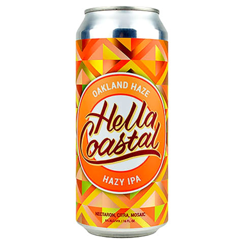 Hella Coastal Oakland Haze Hazy IPA (Nectaron Citra, Mosaic) 16OZ SINGLE CAN