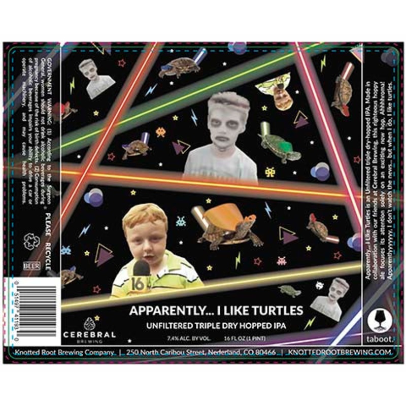 Knotted Root Apparently... I Like Turtles TDH IPA 16OZ SINGLE CAN