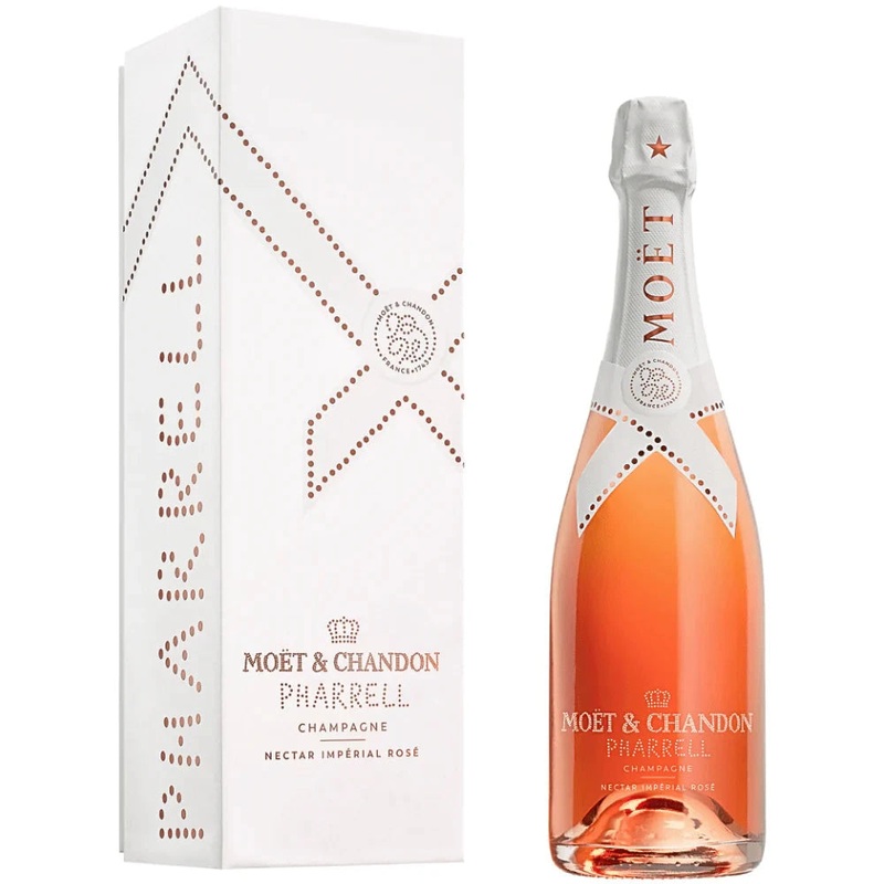 Mot & Chandon X Pharrell Williams Nectar Imperial Rose Limited Edition