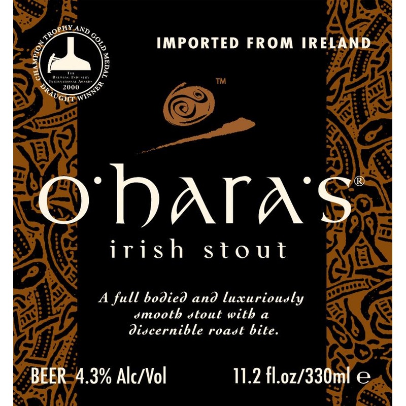 O'HARA'S IRISH STOUT 6/4PK NITRO CANS 14.9 oz (24)