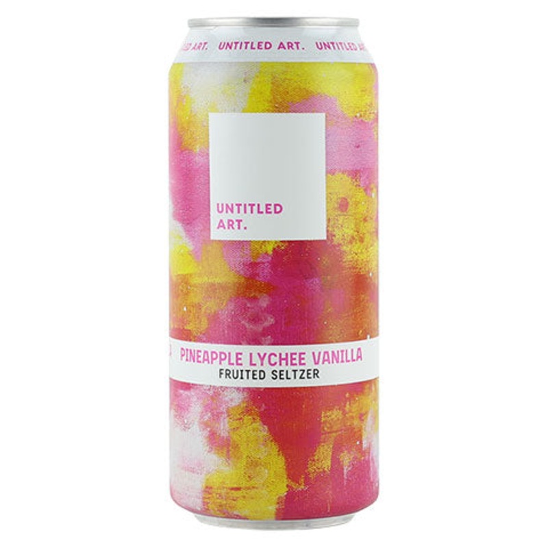 Untitled Art Pineapple Lychee Vanilla Fruited Seltzer 16OZ SINGLE CAN