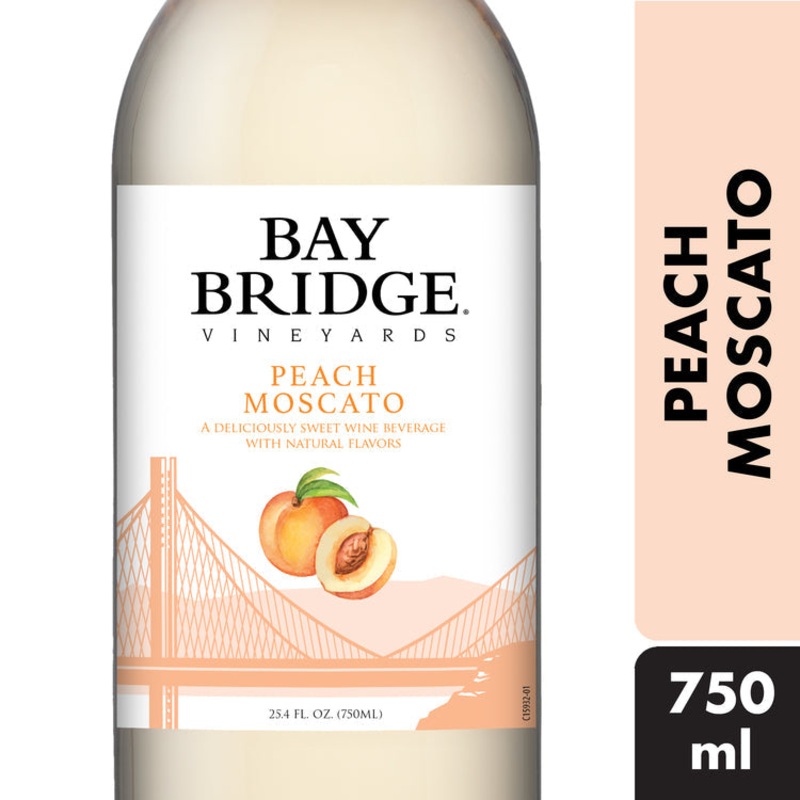 BAY BRIDGE PEACH MOSCATO 750ML 750ML