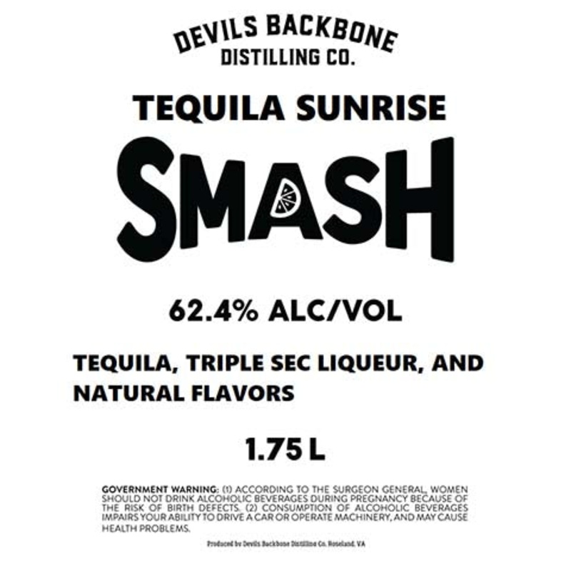 Devil's Backbone Tequila Sunrise Smash 1.75L BTL