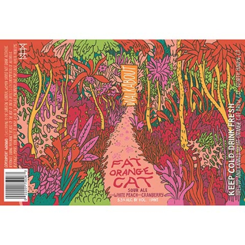 Fat Orange Cat Walkabout Sour (White Peach & Cranberry) 16OZ SINGLE CAN