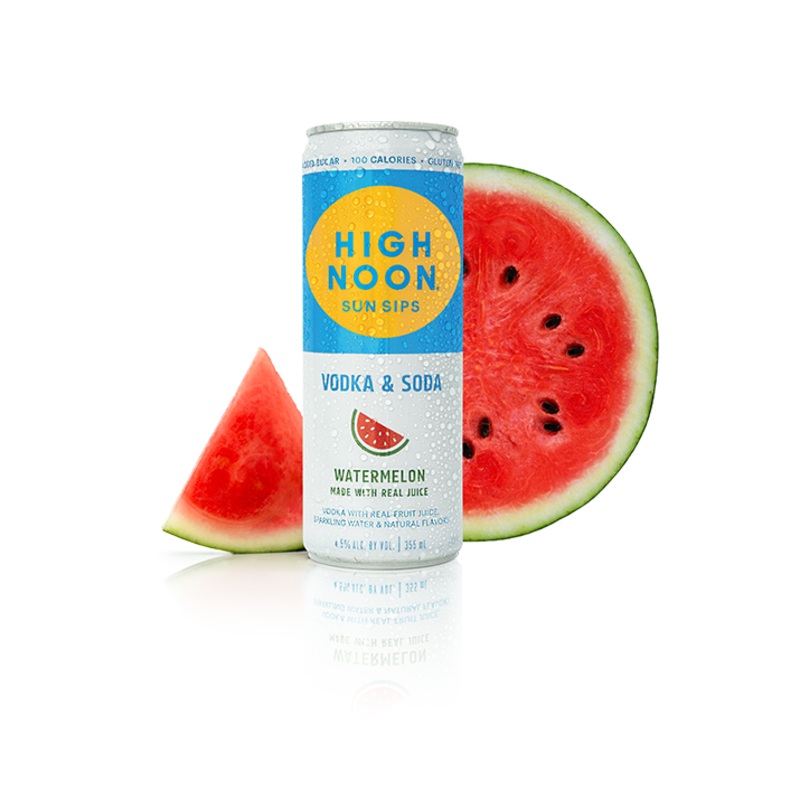 High Noon Sun Sips Vodka & Soda Watermelon - 4pk cans