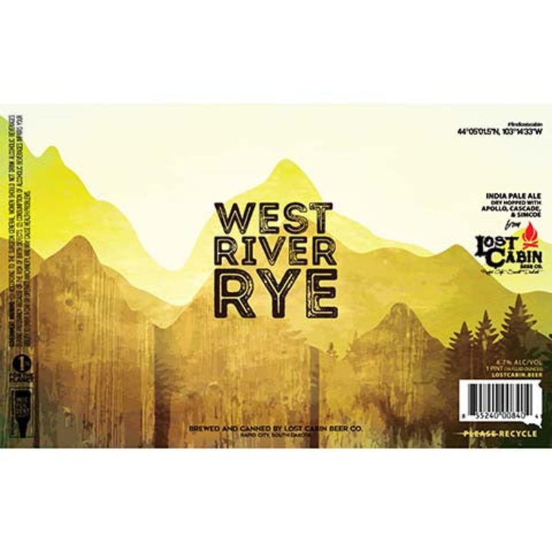 Lost Cabin West River Rye IPA 16OZ SINGLE CAN