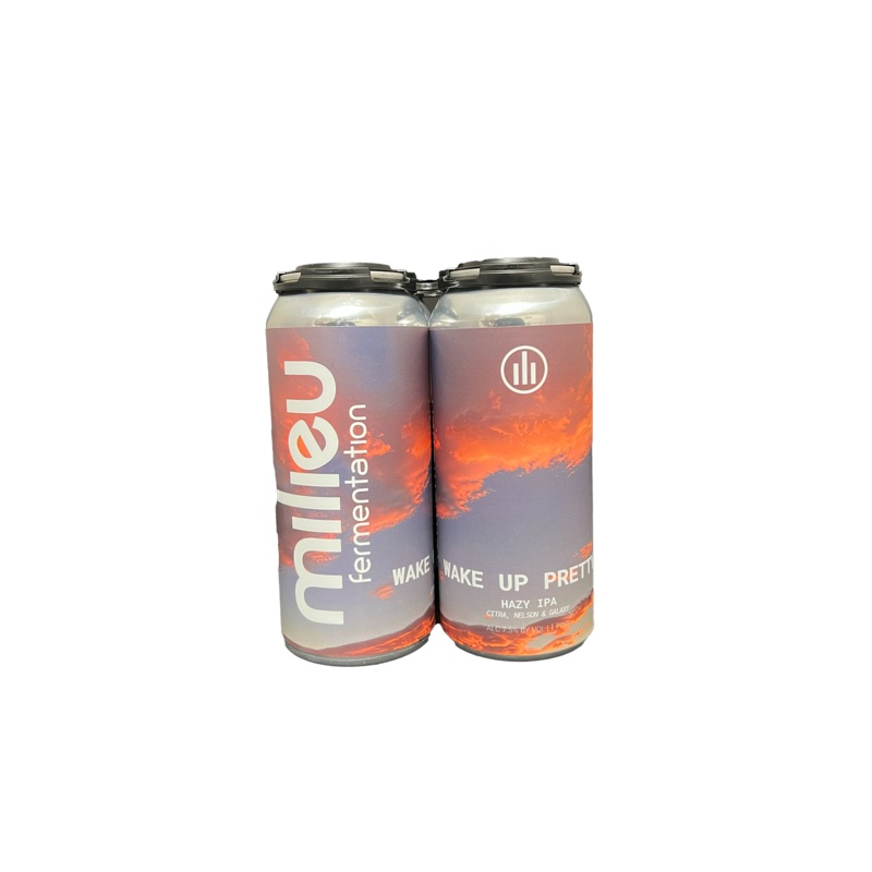 Milieu Wake Up Pretty Hazy IPA 4 Pack Cans