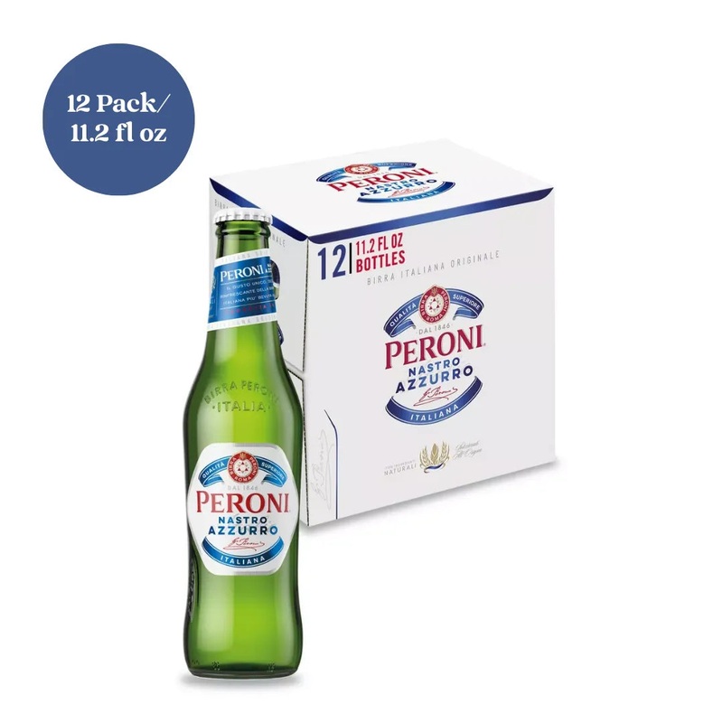 Peroni Nastro Azzurro Lager Beer 12pk 11.2 fl oz Bottles