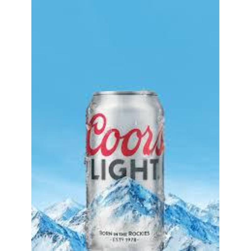 Beer Single Coors Light Can
