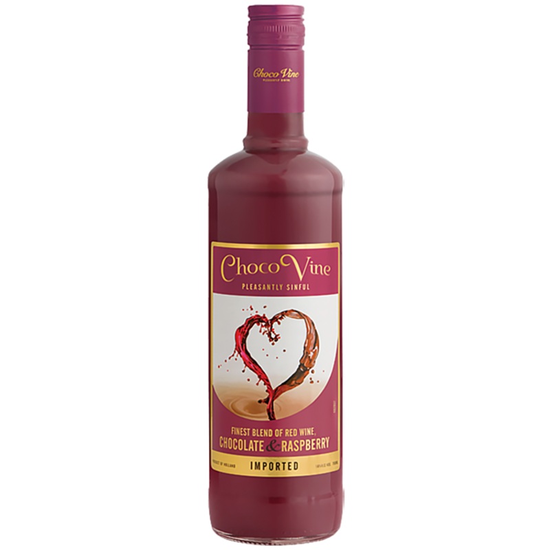 CHOCOVINE RASPBERRY & CHOCOLATE FLAVORED WINE 750ML 750ML