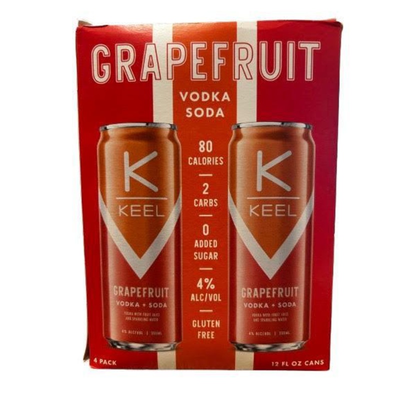 Cocktail RI Keel Sparkling 4pk Grapefruit Vodka Soda
