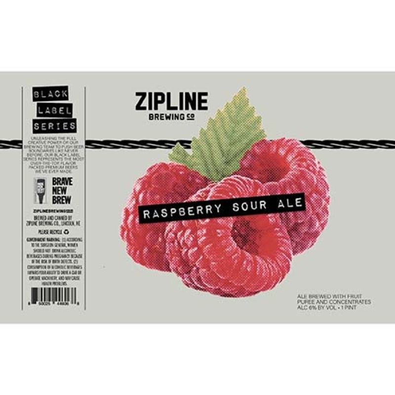 Zipline Raspberry Sour Ale 16OZ SINGLE CAN
