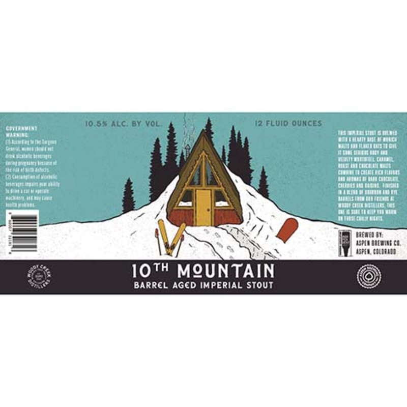 Aspen 10th Mountain Barrel Aged Imperial Stout 12OZ SINGLE BTL