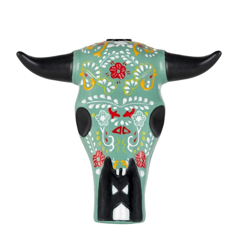 Barebone By Azulejos Trophy Head Aejo Tequila 750mL (Teal)