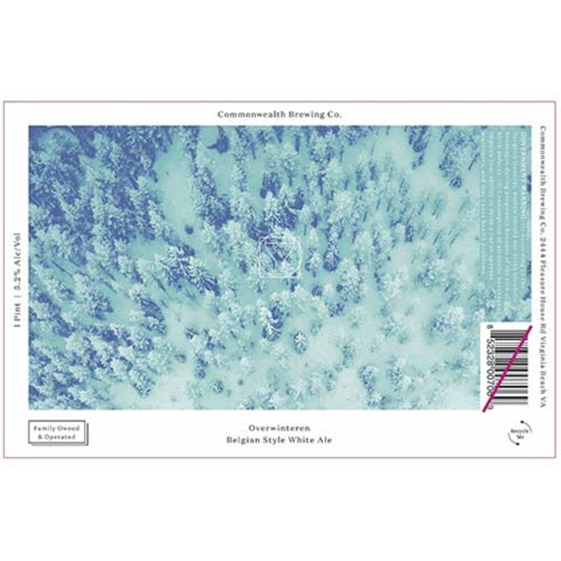 Commonwealth Overwinteren Belgian White Ale 16OZ SINGLE CAN