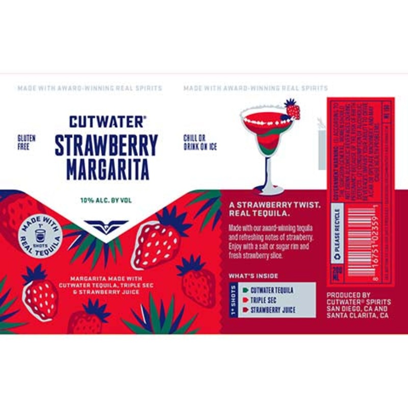 Cutwater Strawberry Margarita 200ML CAN