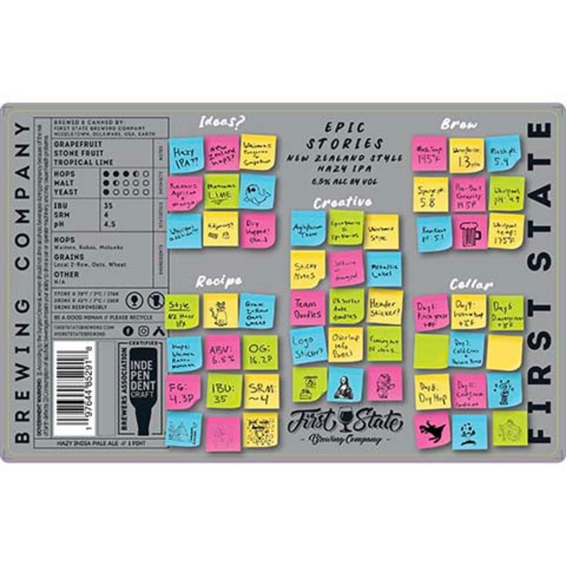 First State Epic Stories Hazy IPA 16OZ SINGLE CAN