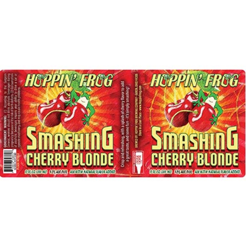 Hoppin' Frog Smashing Cherry Blonde Ale 12OZ SINGLE CAN