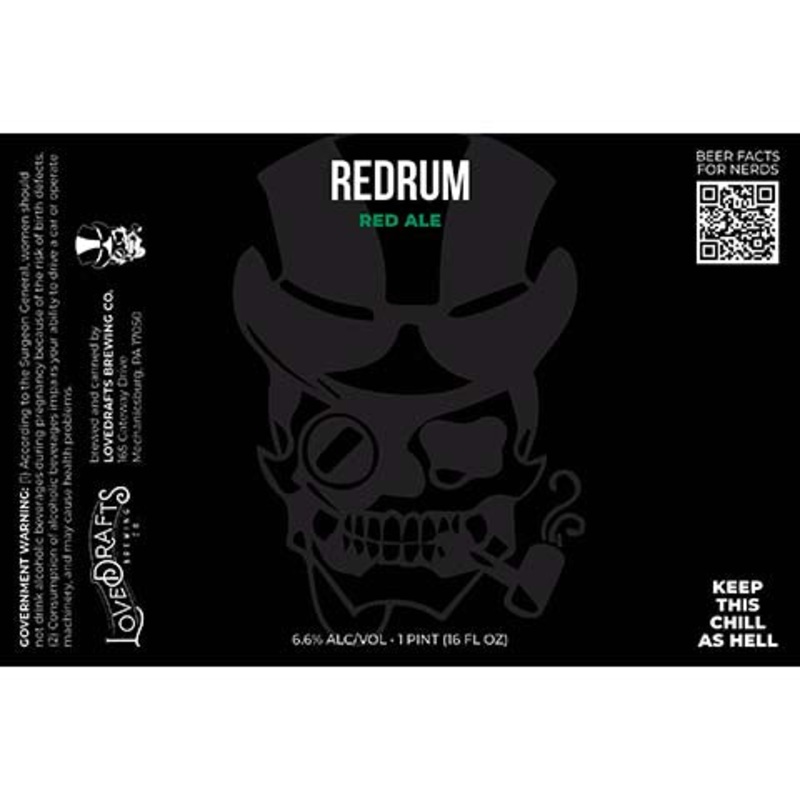 Lovedrafts Redrum Red Ale 16OZ SINGLE CAN