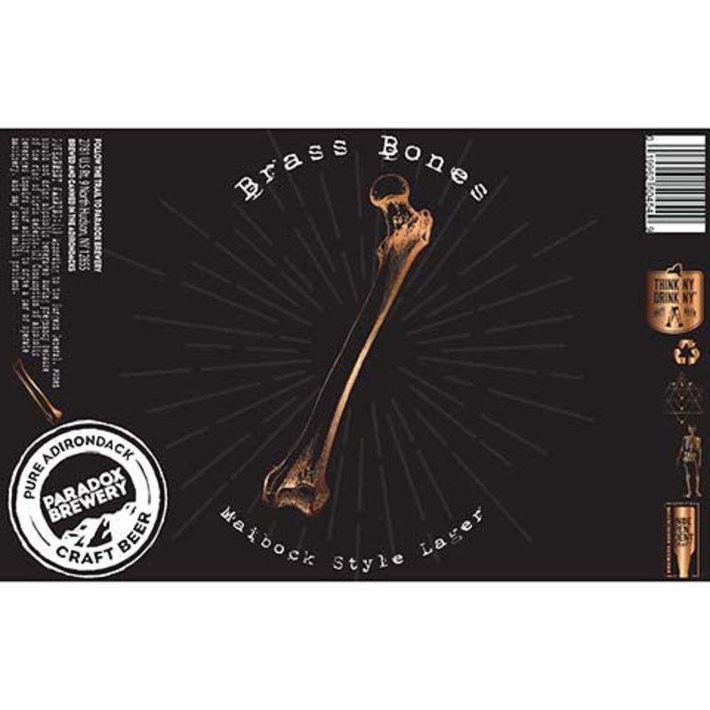 Paradox Brewery Brass Bones Maibock Style Lager 16OZ SINGLE CAN