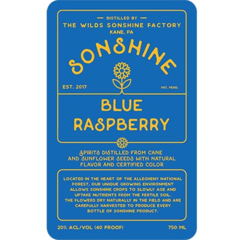 Sonshine Blue Raspberry 750ML BTL