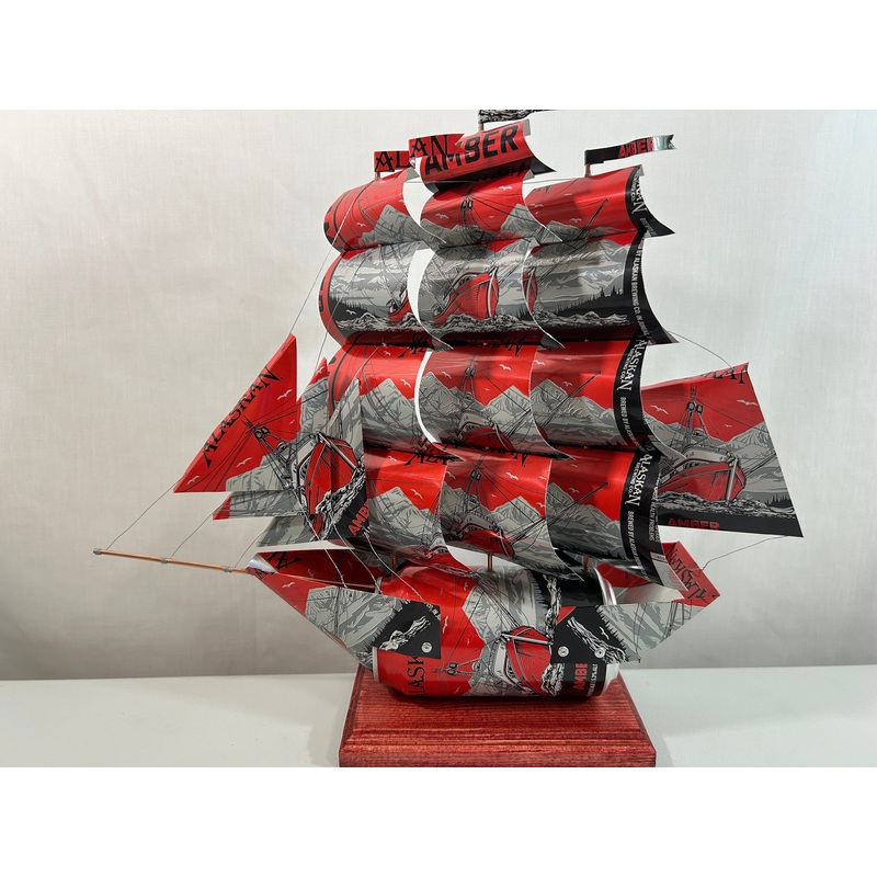 Alaskan Amber Beer Can Ship