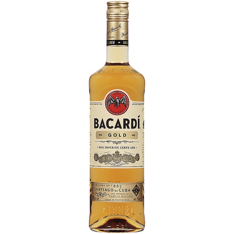 Bacardi Gold Rum 80 750ML