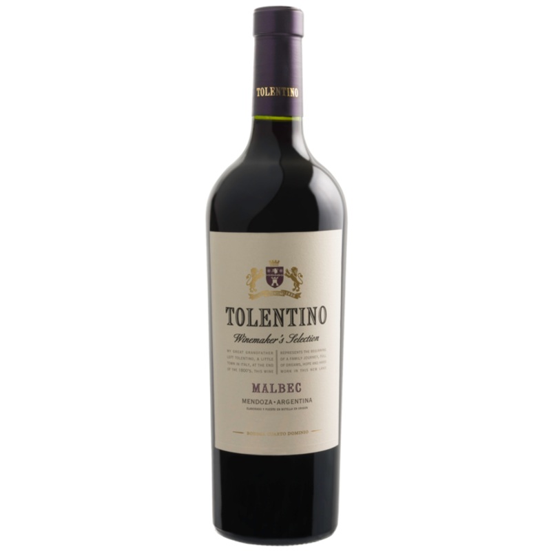 Bodega Cuarto Dominio Malbec Tolentino Winemakers Selection Mendoza 2020 750ML 750ML