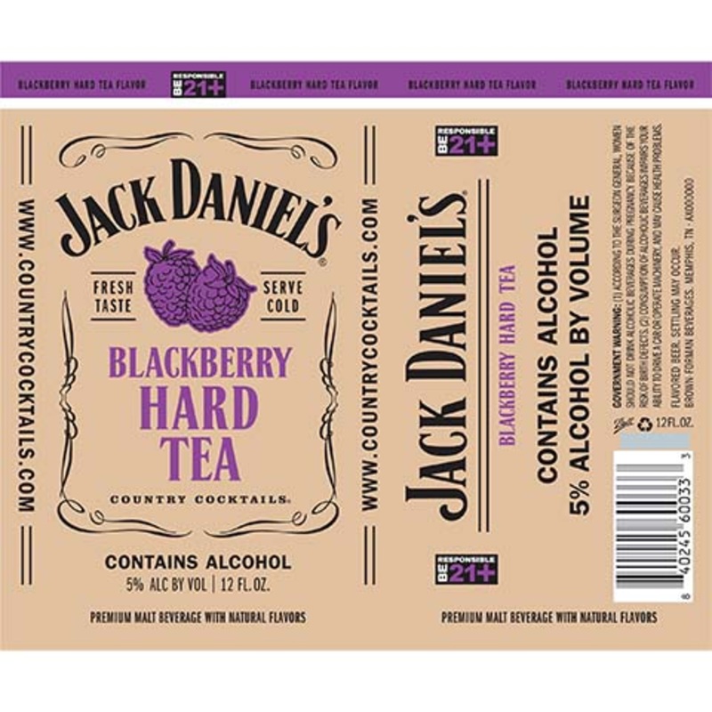 Jack Daniel's Blackberry Hard Tea 12OZ SINGLE CAN