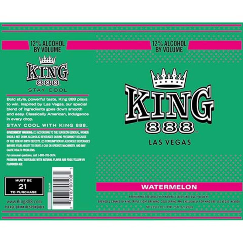 King 888 Watermelon 16OZ SINGLE CAN