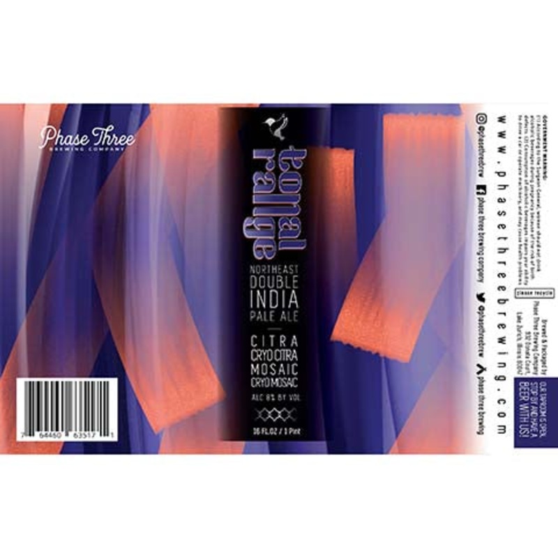Phase Three Tonal Range Northeast DIPA 16OZ SINGLE CAN