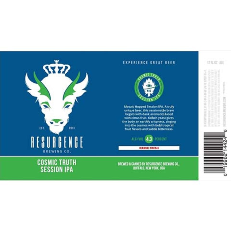 Resurgence Cosmic Truth Session IPA 16OZ SINGLE CAN