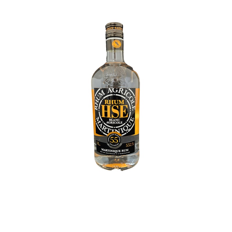 Rhum HSE Blanc Agricole 55% 1 Liter