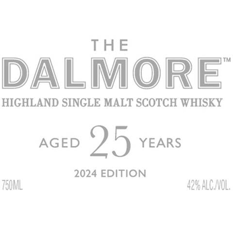 The Dalmore 25-Year-Old Highland Single Malt Scotch Whisky 2024 750ML BTL