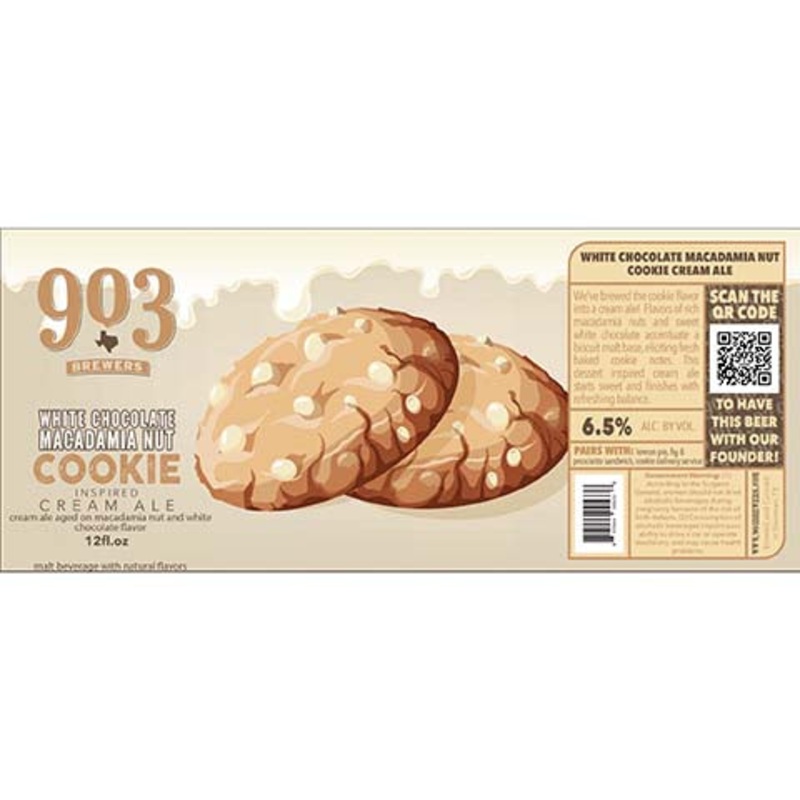 903 Brewers White Chocolate Macadamia Nut Cookie Cream Ale 12OZ SINGLE CAN