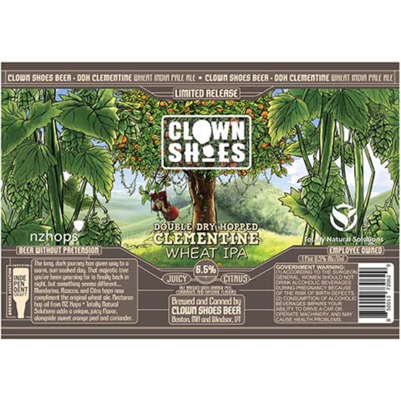 Clown Shoes DDH Clementine Wheat IPA 16OZ SINGLE CAN