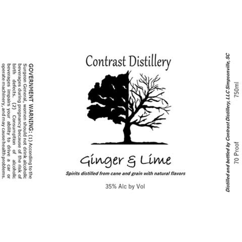 Contrast Ginger & Lime 750ML BTL