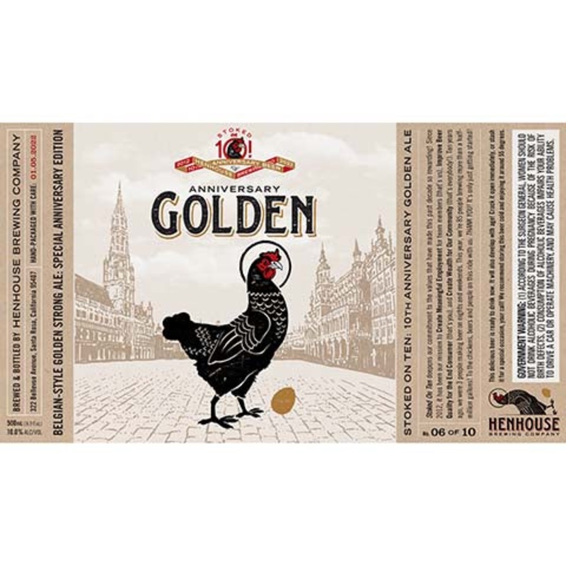 HenHouse Stoked On Ten: 10th Anniversary Golden Ale 500ML BTL