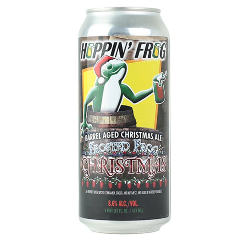 Hoppin' Frog Barrel-Aged Frosted Frog Christmas Ale 16OZ SINGLE CAN