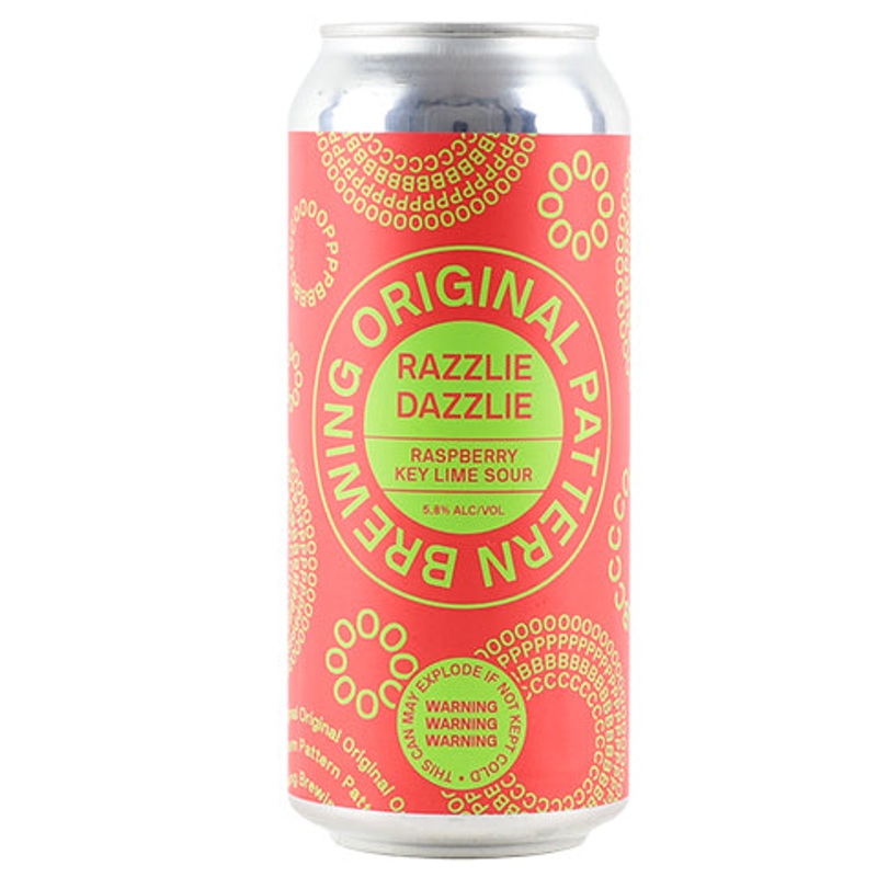 Original Pattern Razzlie Dazzlie Raspberry Key Lime Sour 16OZ SINGLE CAN
