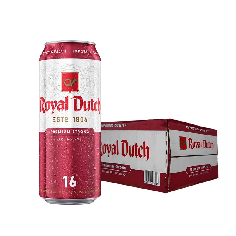 Royal Dutch Premium Strong 16% Beer 500ml Can x24 (Case)