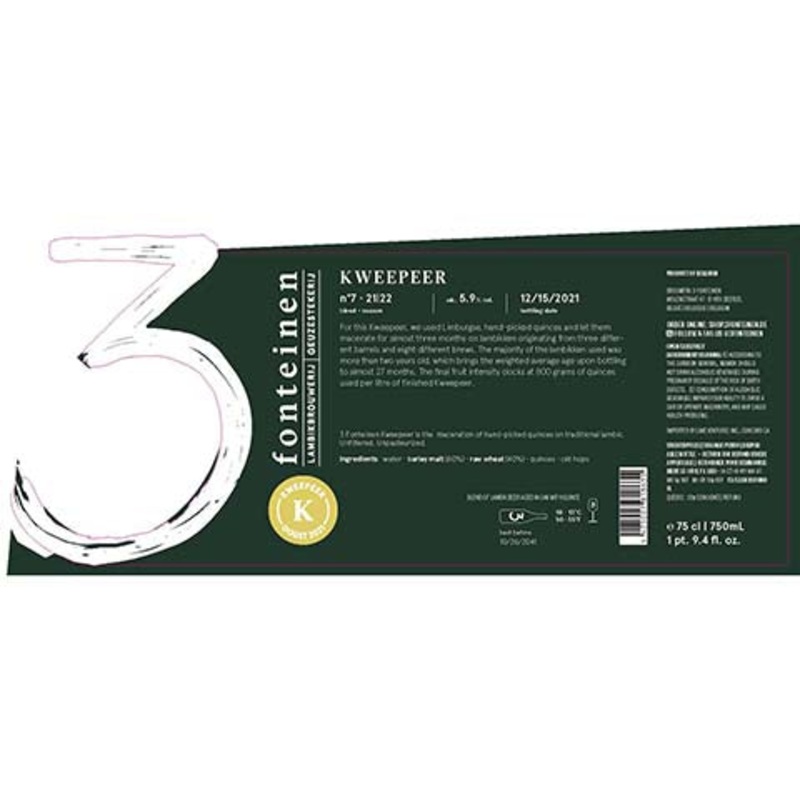 3 Fonteinen Kweepeer 750ML BTL